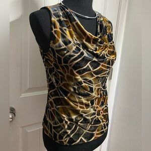 Women velvet cowl top